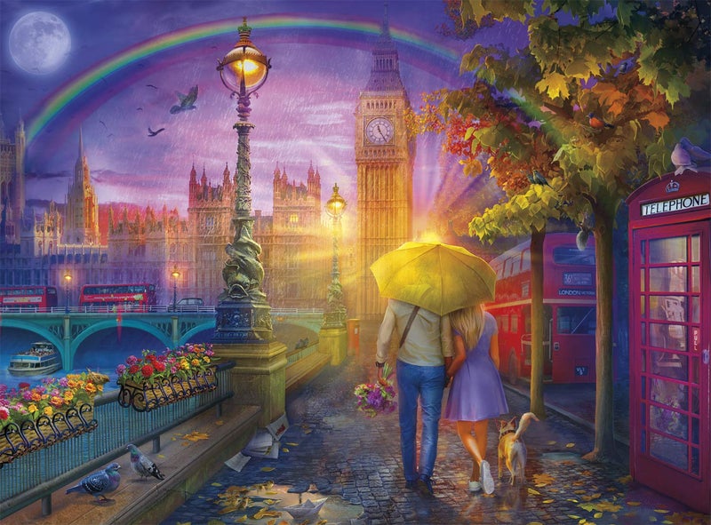 Buffalo Games - London Rain - 1000 Piece Jigsaw Puzzle - Image 1